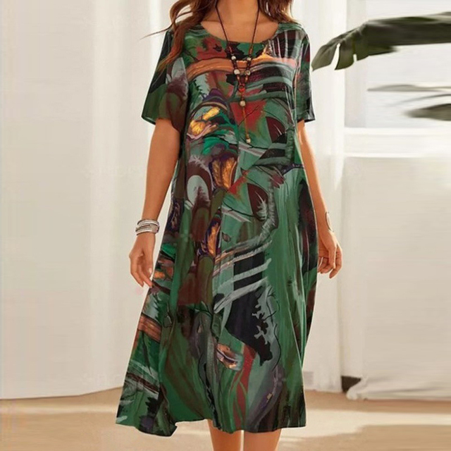 Mira™ - Robe décontractée grande taille à nouer