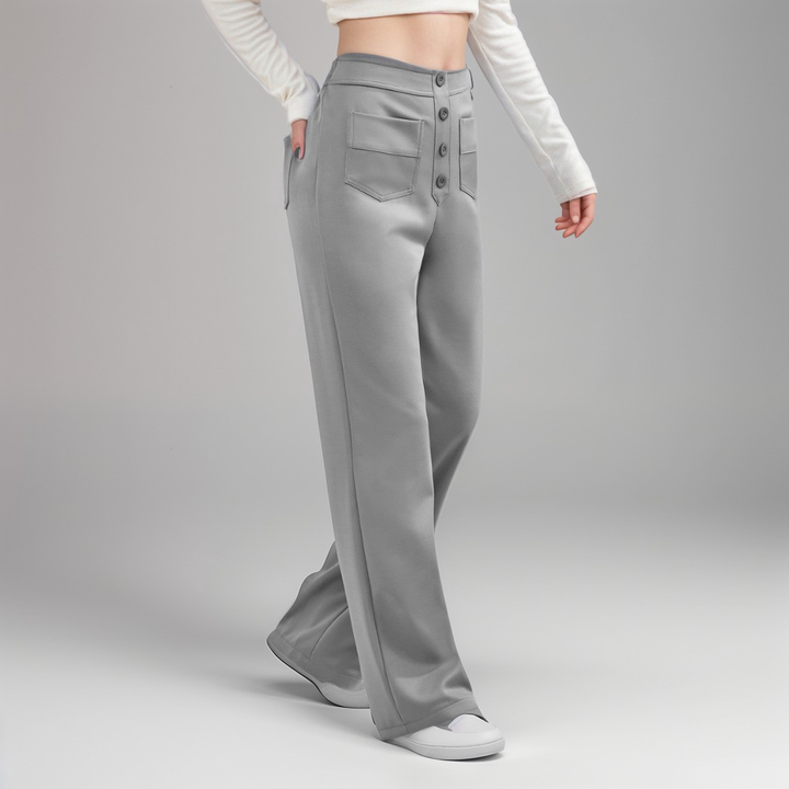 Elsa | Pantalon élastique à taille haute