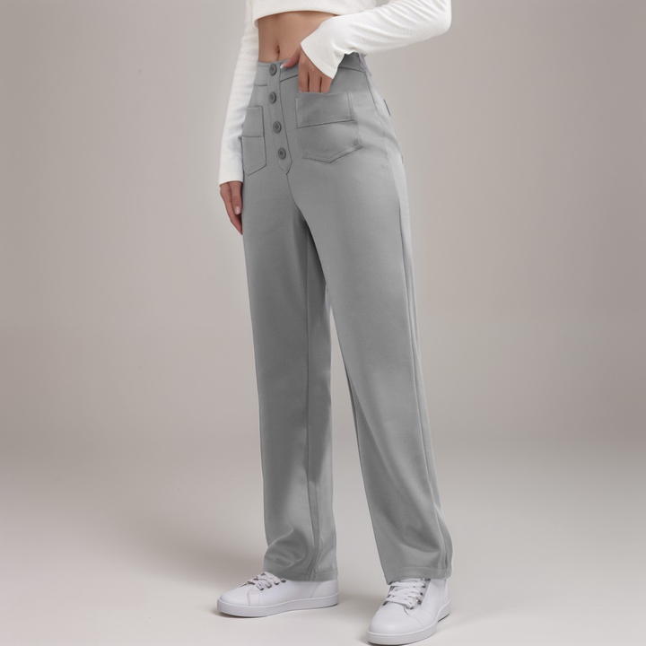 Elsa | Pantalon élastique à taille haute