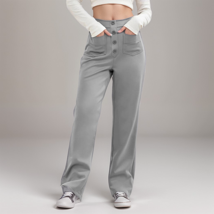 Elsa | Pantalon élastique à taille haute
