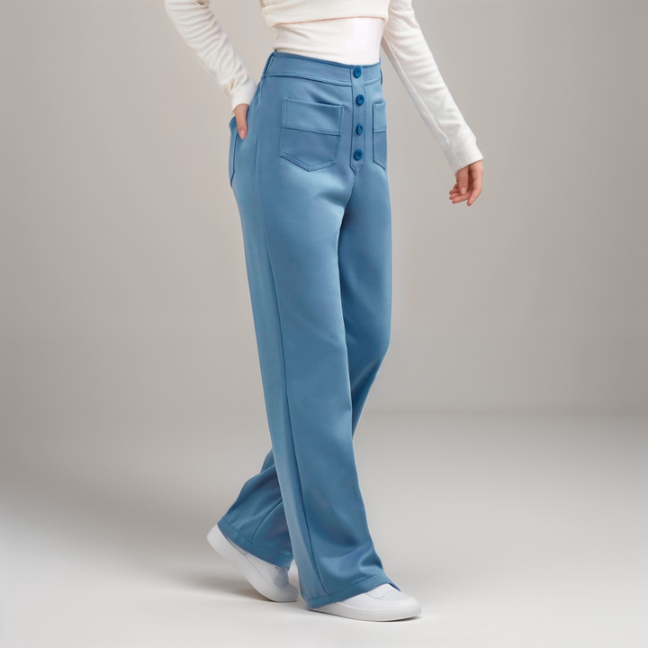 Elsa | Pantalon élastique à taille haute