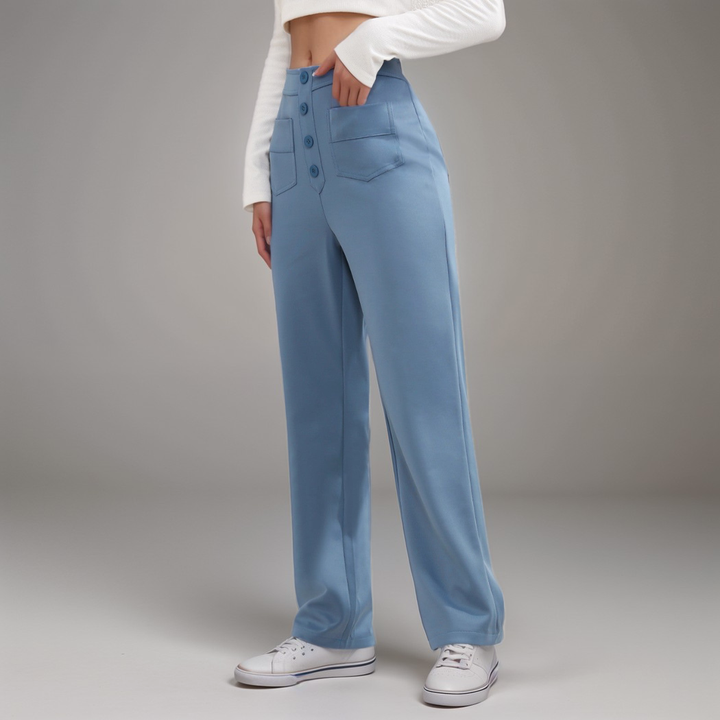 Elsa | Pantalon élastique à taille haute