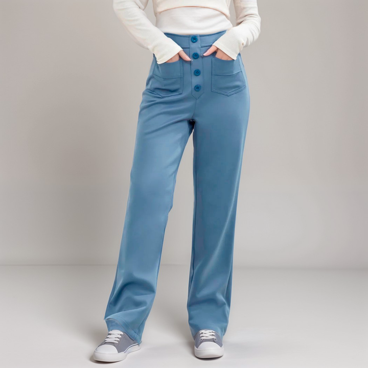 Elsa | Pantalon élastique à taille haute