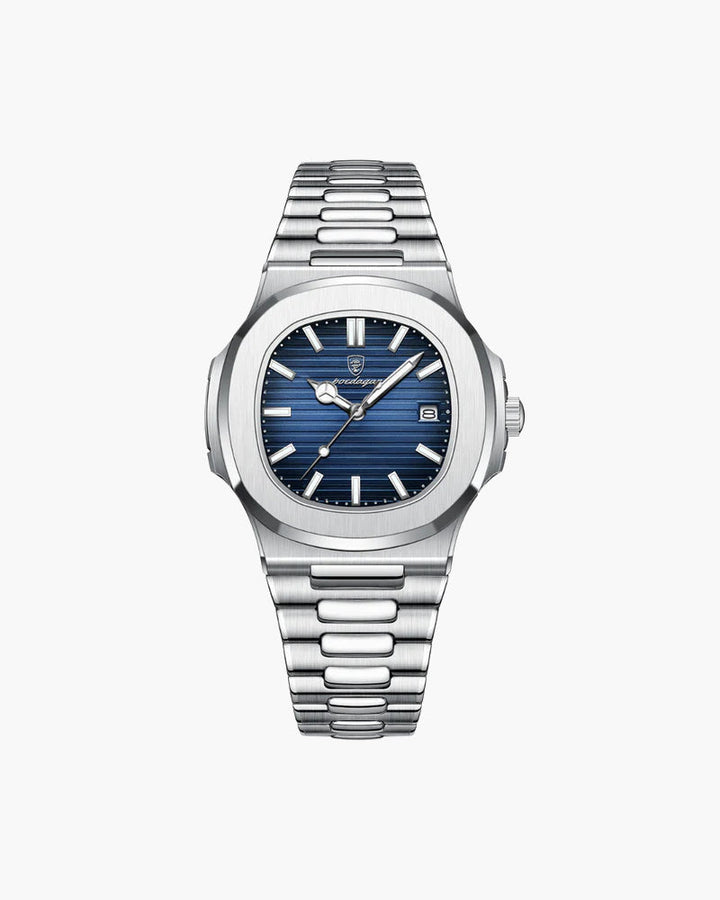 Montre de luxe en acier inoxydable