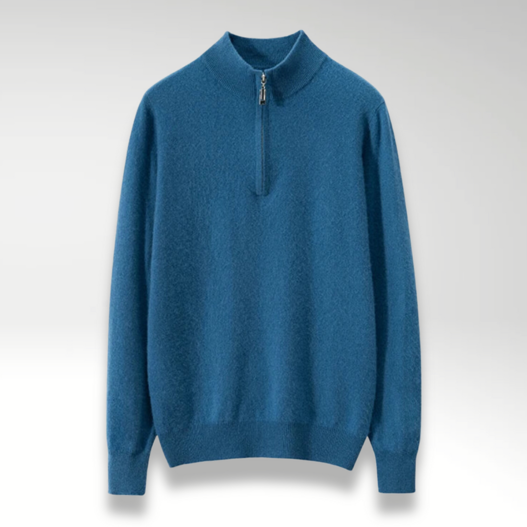 Le Cloe™ | Pull à fermeture éclair en cachemire classique pour hommes