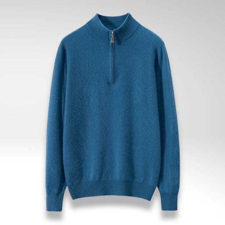 Le Cloe™ | Pull à fermeture éclair en cachemire classique pour hommes