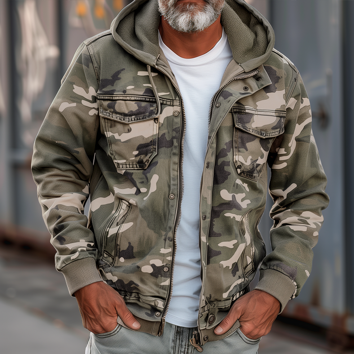 Léon™ | Veste cargo camouflage avec poches