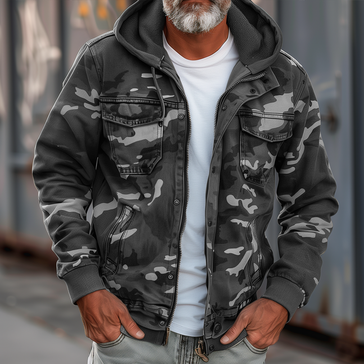 Léon™ | Veste cargo camouflage avec poches