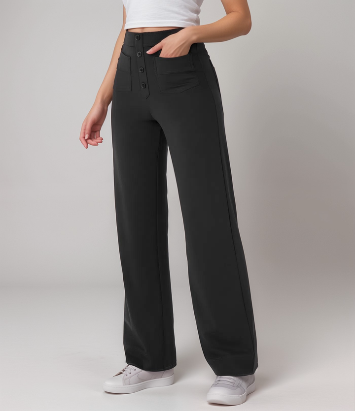 Elsa | Pantalon élastique à taille haute