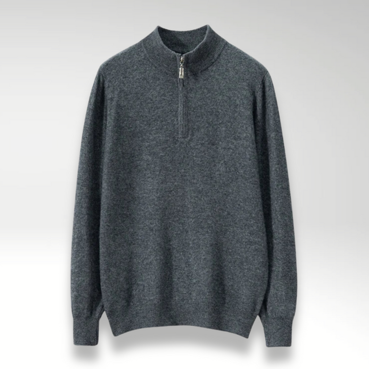Le Cloe™ | Pull à fermeture éclair en cachemire classique pour hommes