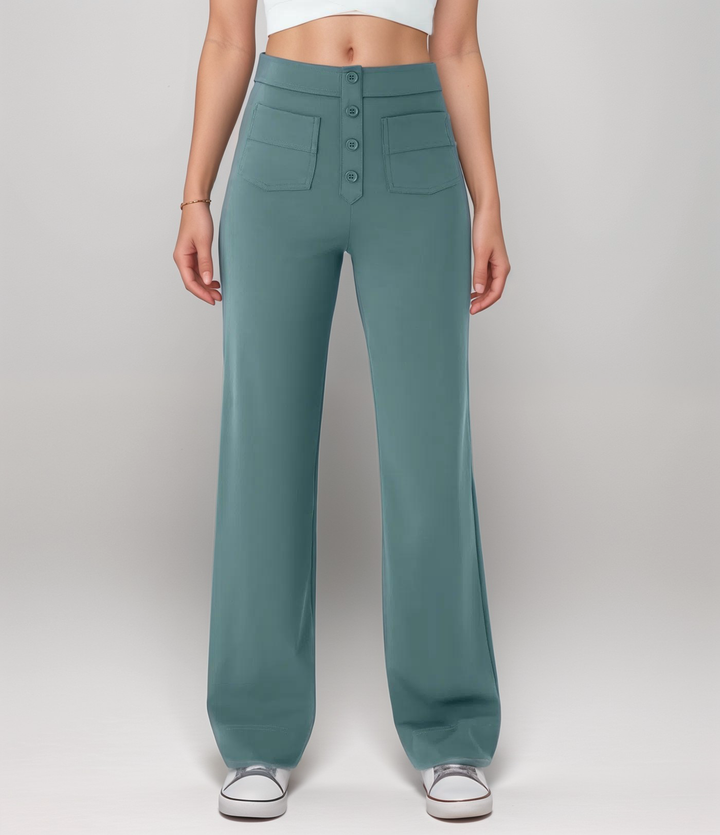 Elsa | Pantalon élastique à taille haute