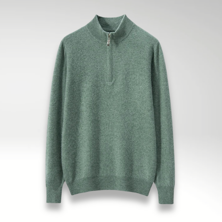 Le Cloe™ | Pull à fermeture éclair en cachemire classique pour hommes