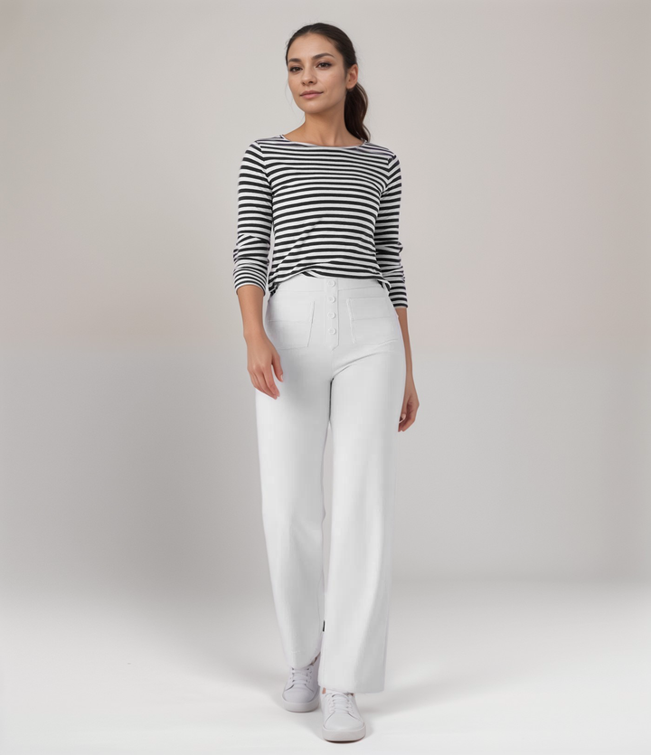 Elsa | Pantalon élastique à taille haute