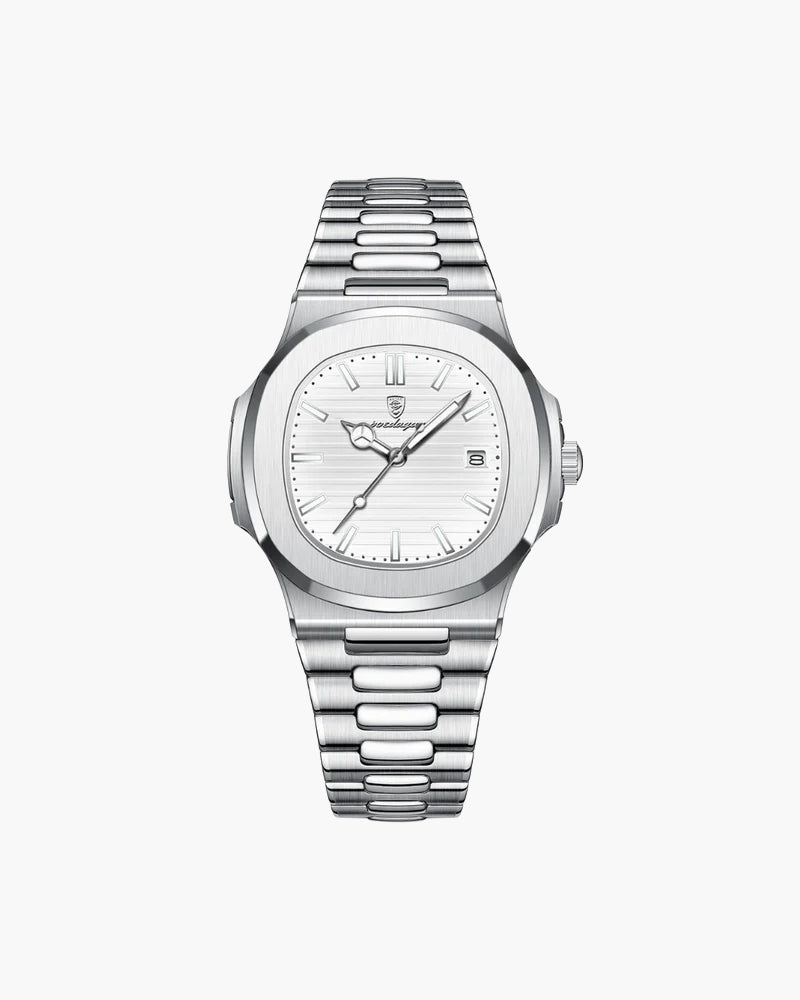 Montre de luxe en acier inoxydable