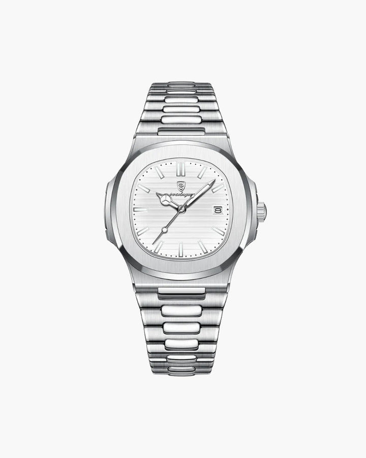 Montre de luxe en acier inoxydable
