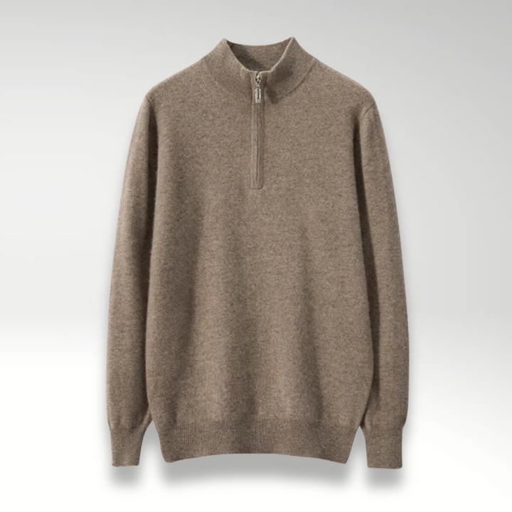 Le Cloe™ | Pull à fermeture éclair en cachemire classique pour hommes