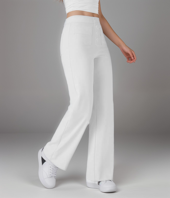 Elsa | Pantalon élastique à taille haute