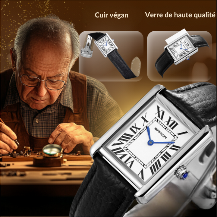 Montre Carrée Élégante pour Couples