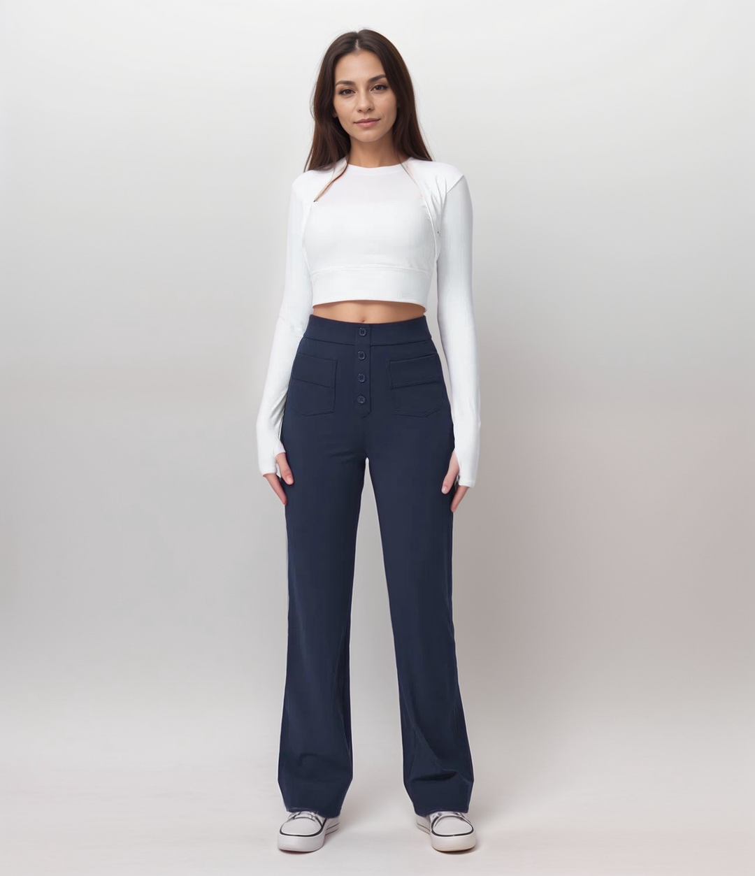 Elsa | Pantalon élastique à taille haute