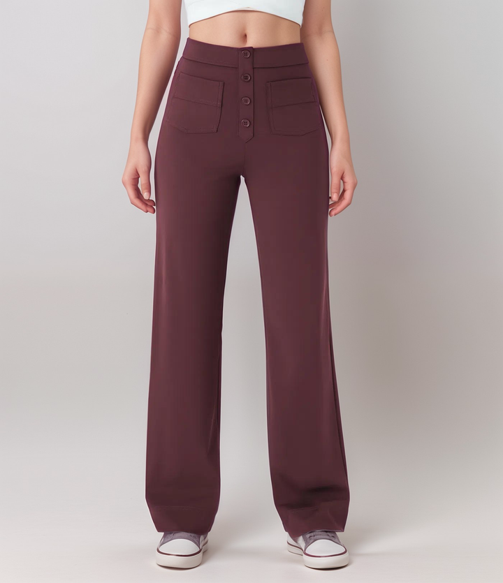 Elsa | Pantalon élastique à taille haute