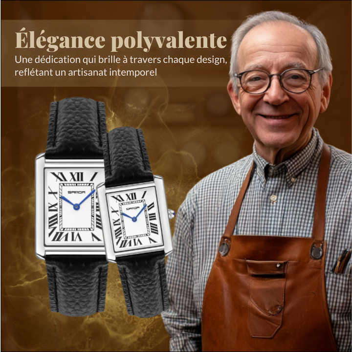 Montre Carrée Élégante pour Couples