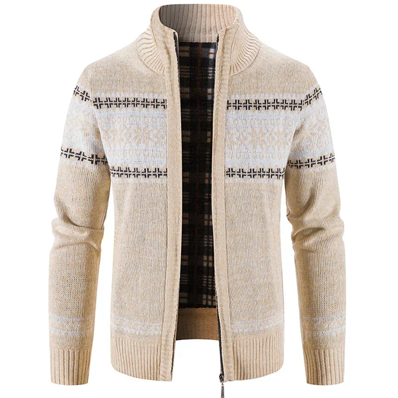 François™ | Pull scandinave chaud avec fermeture éclair