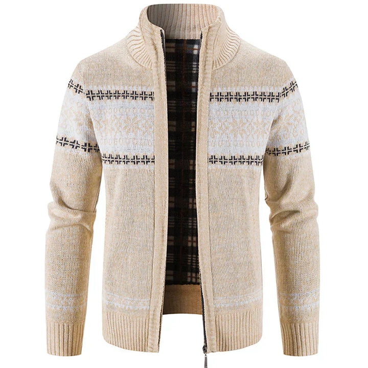 François™ | Pull scandinave chaud avec fermeture éclair