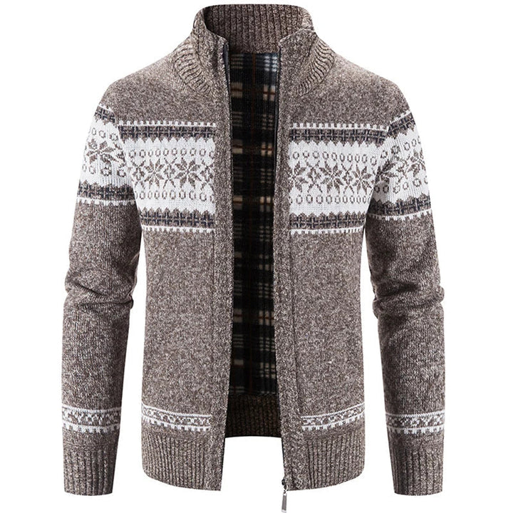 François™ | Pull scandinave chaud avec fermeture éclair