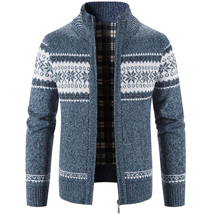 François™ | Pull scandinave chaud avec fermeture éclair
