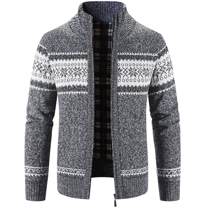 François™ | Pull scandinave chaud avec fermeture éclair
