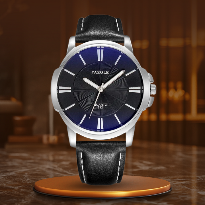 Montre Homme Verre Bleu