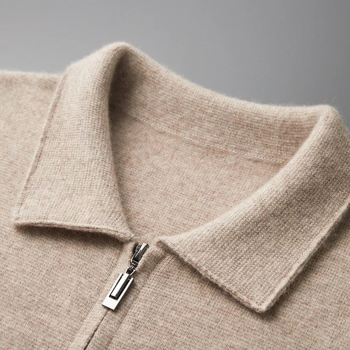Le Cloe™ | Cardigan zippé en mérinos de première qualité