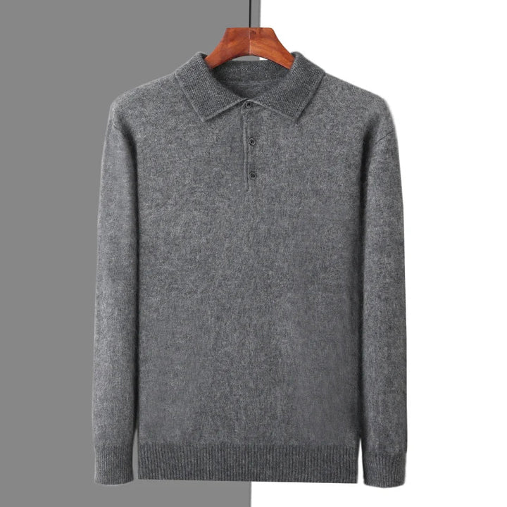 Le Cloe™ | Pull polo en vison et cachemire