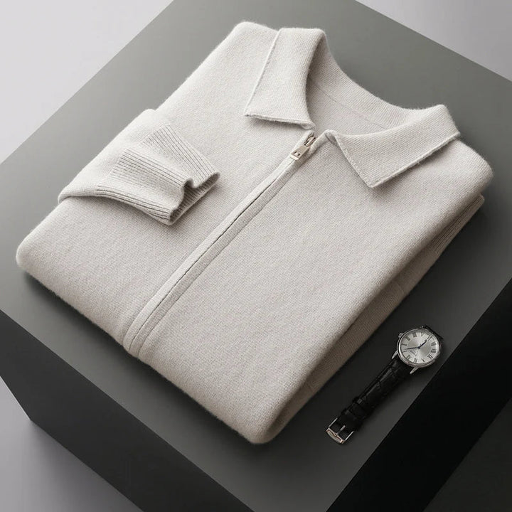 Le Cloe™ | Premium Merino Zip-Up Cardigan