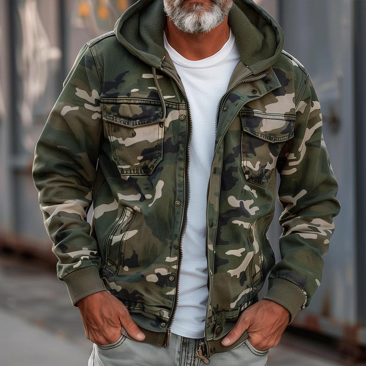 Léon™ | Veste cargo camouflage avec poches