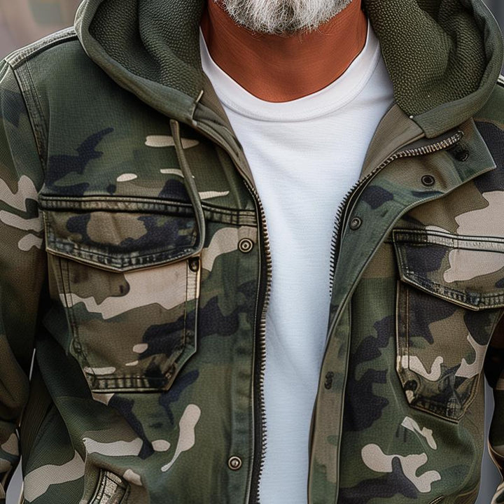 Léon™ | Veste cargo camouflage avec poches